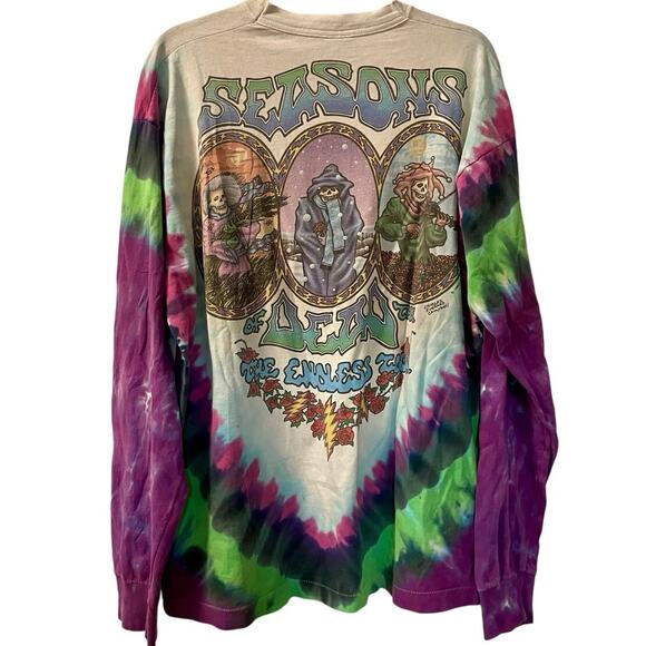 Vintage 90s Grateful Dead Seasons of Dead 1993 Single Stitch LS Shirt XL - Picture 2 of 5